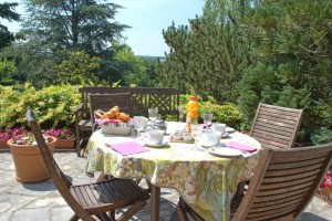 Petits déjeuners en terrasse